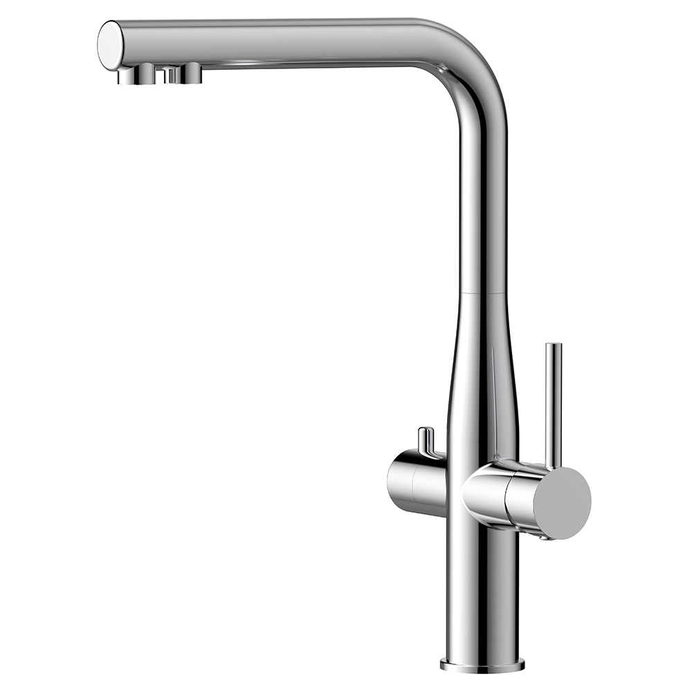 картинка Смеситель для кухни AVS PureRiver хром, Г-образный излив