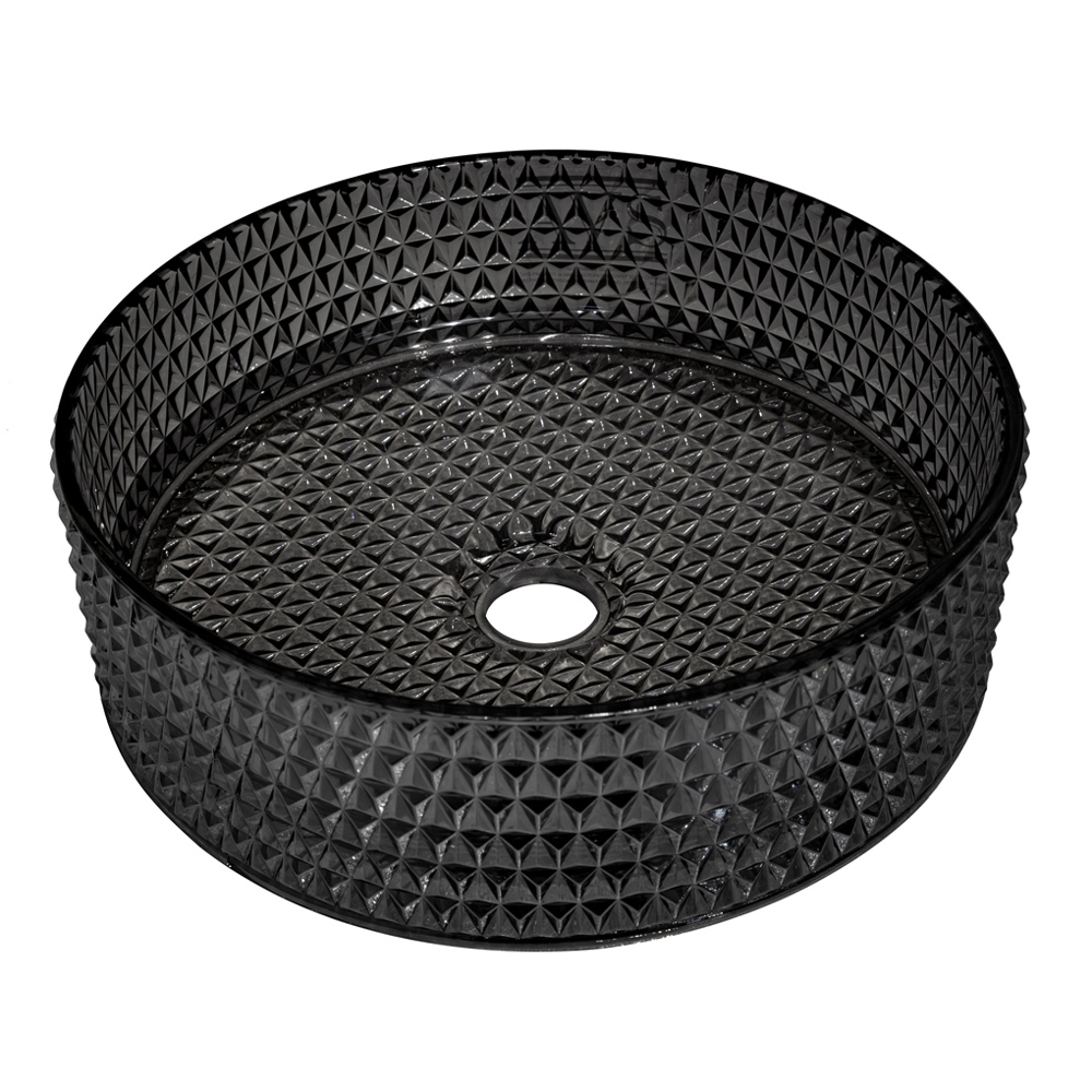 Раковина AVS 813-0213-d36GL03 36x36 черная