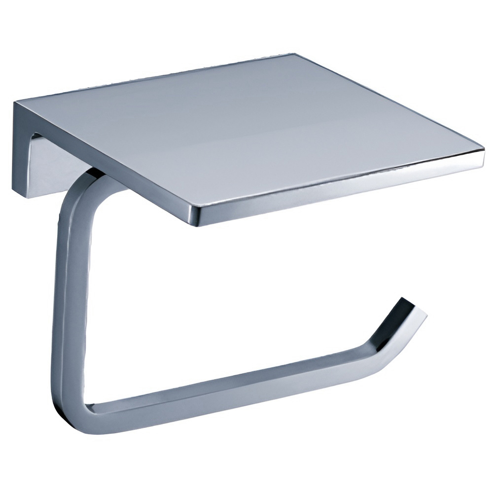 картинка Держатель для туалетной бумаги AVS Theme хром, с полочкой