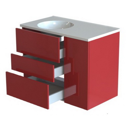 Фото Мебель Astra-Form ЛОФТ тумба с раковиной , 90 см, 3 ящика 