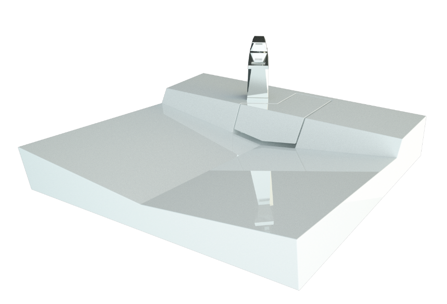 Раковина Andrea Onyx 60x60 с сифоном