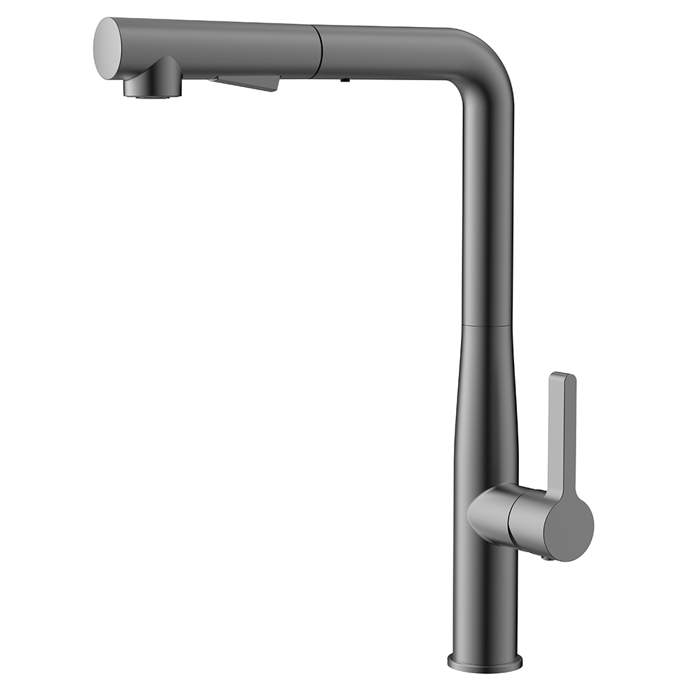 картинка Смеситель для кухни AVS 811-191-GM оружейная сталь