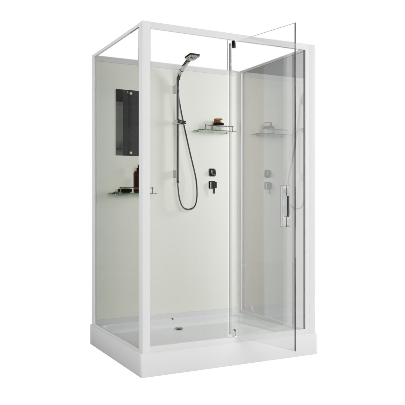 Душевая кабина Niagara ST120/90/15Q/BK  120 x 90 cm.