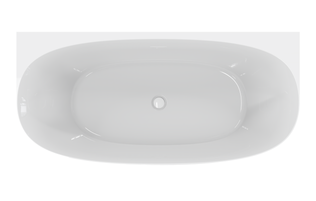 Фото Акриловая ванна CEZARES LUX-WALL 170x80 см. , белый глянец