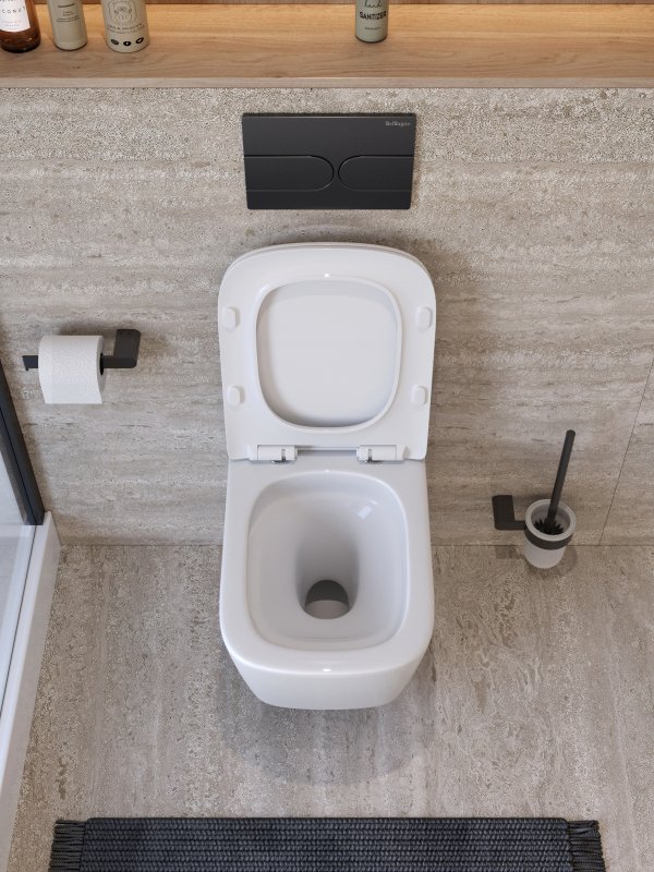 картинка Унитаз Belbagno KRAFT-TOR подвесной, с крышкой