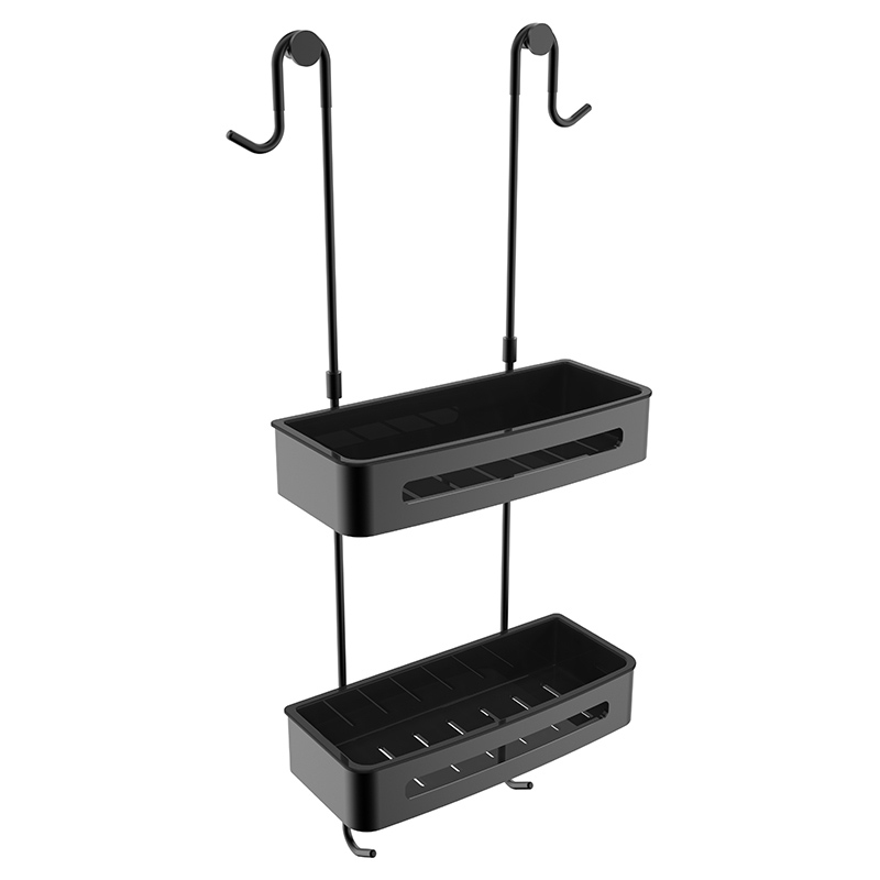 картинка Полка AVS Kori, 30 см, черный матовый, двухъярусная