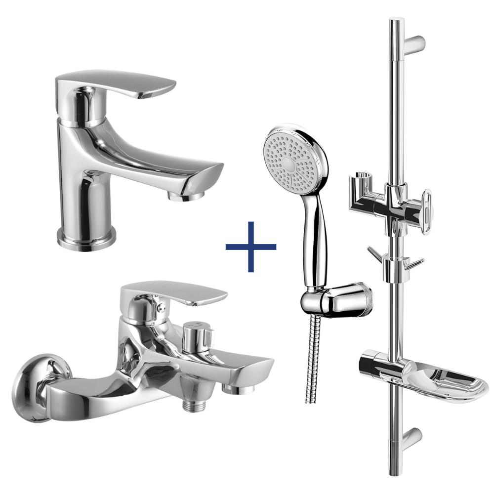 картинка Комплект для ванны Lemark Plus Shape LM1780C "3 в 1"