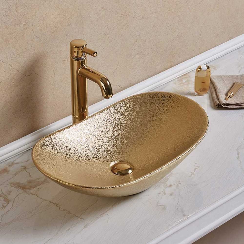 Раковина AVS Одиллия 62x36 золото