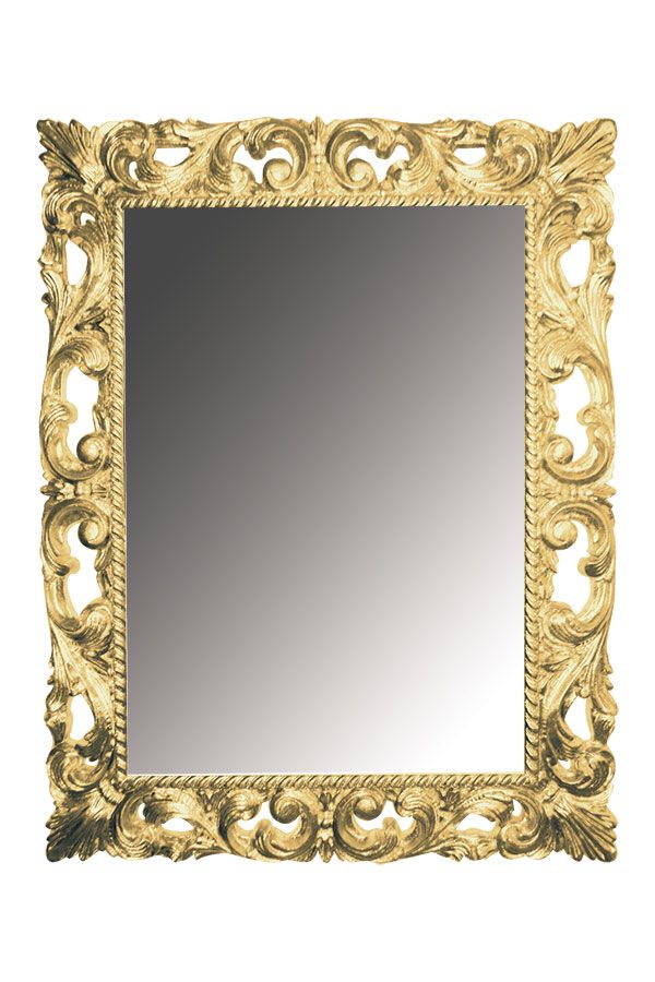 Зеркало Bohema прямоугольное, золото 97х70