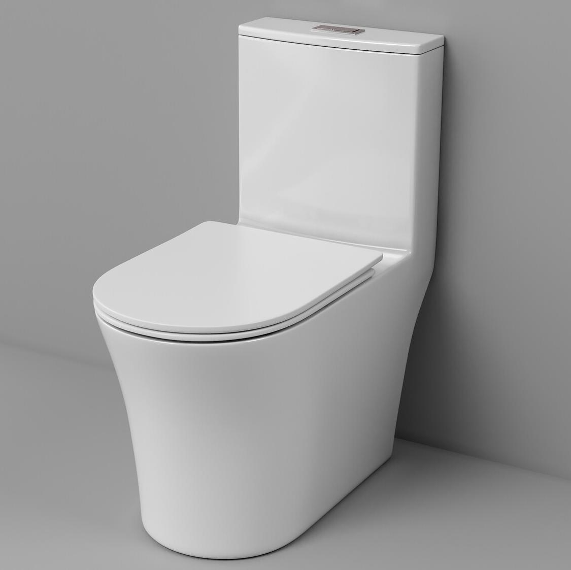Унитаз напольный моноблок Grossman Thin Rim GR-5607SQ торнадо