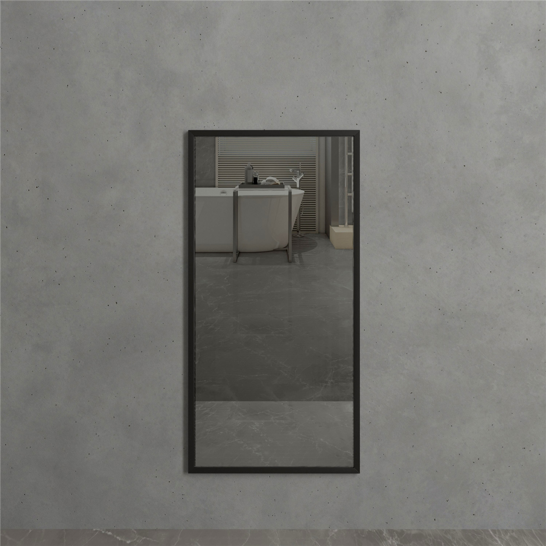 Фото Зеркало AVS Опера 60х120 см, черное 