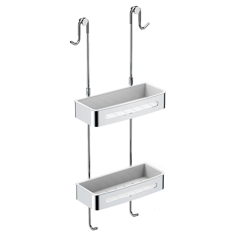 картинка Полка AVS Kori, 30 см, хром, двухъярусная