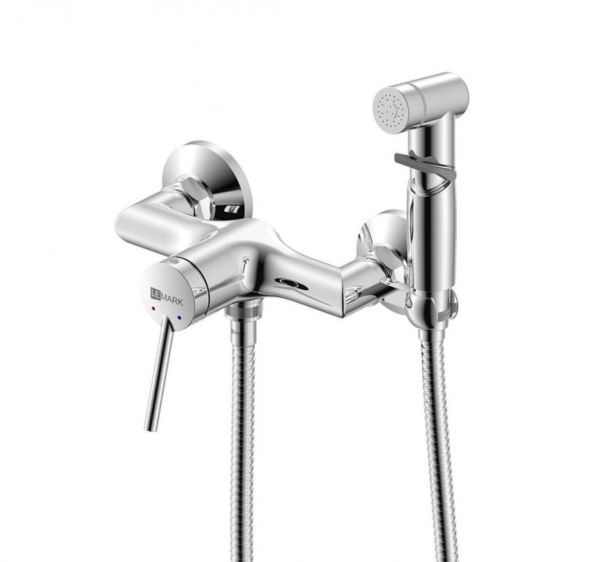 картинка Cмеситель с гигиеническим душем Lemark Minima LM3818C