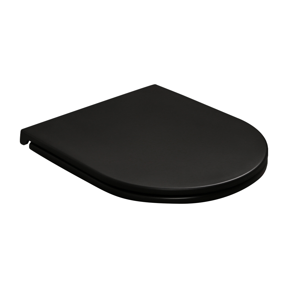 картинка Крышка-сиденье AVS HY2411-MB с микролифтом черное быстросъемное