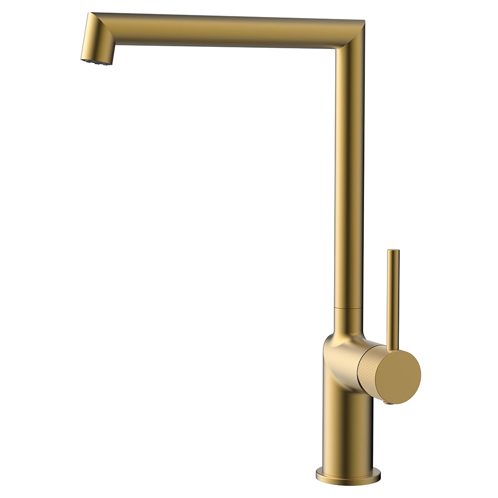 картинка Смеситель для кухни AVS Pulse брашированное золото