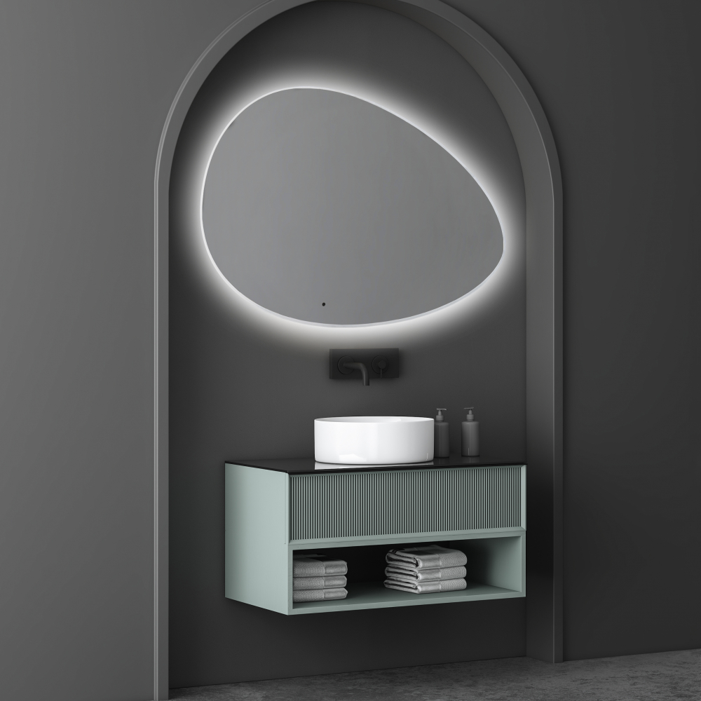 Зеркало для ванны ABBER Kontur AG6301SCL-1.2 с подсветкой, бесконтактный выключатель, диммер