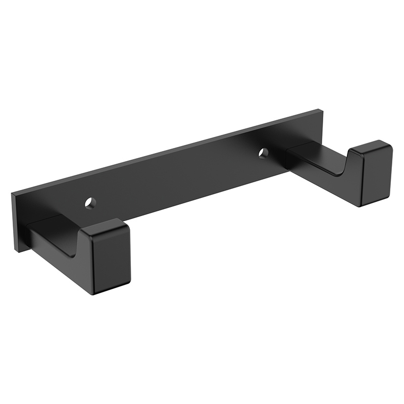 картинка Планка AVS Rook, черный матовый, 2 крючка