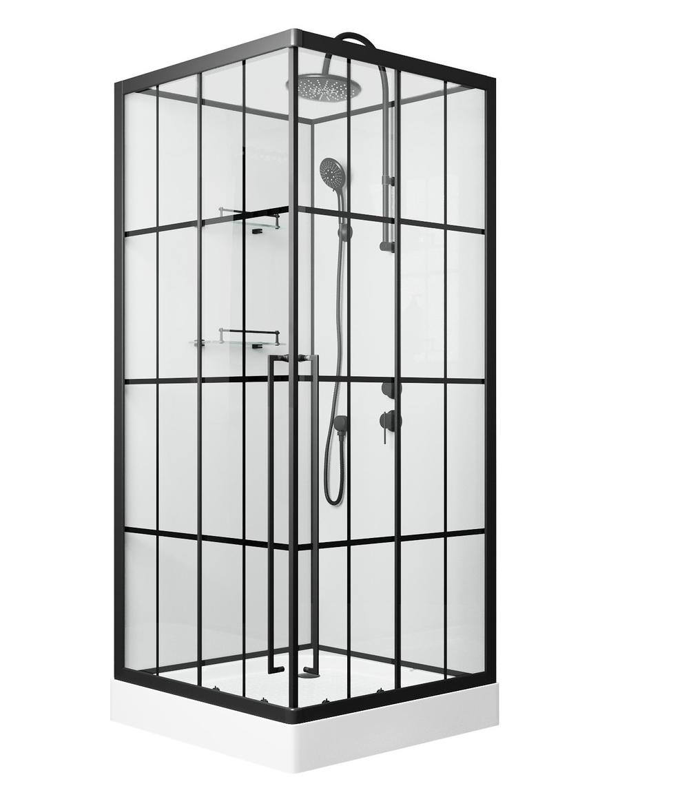 Душевая кабина Niagara Standart ST100/15QR/KL/BKT 100 x 100 cm., правая
