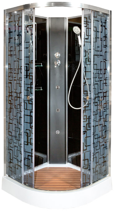 картинка Душевая кабина Deto BM1590 N 90x90 cm. с гидромассажем