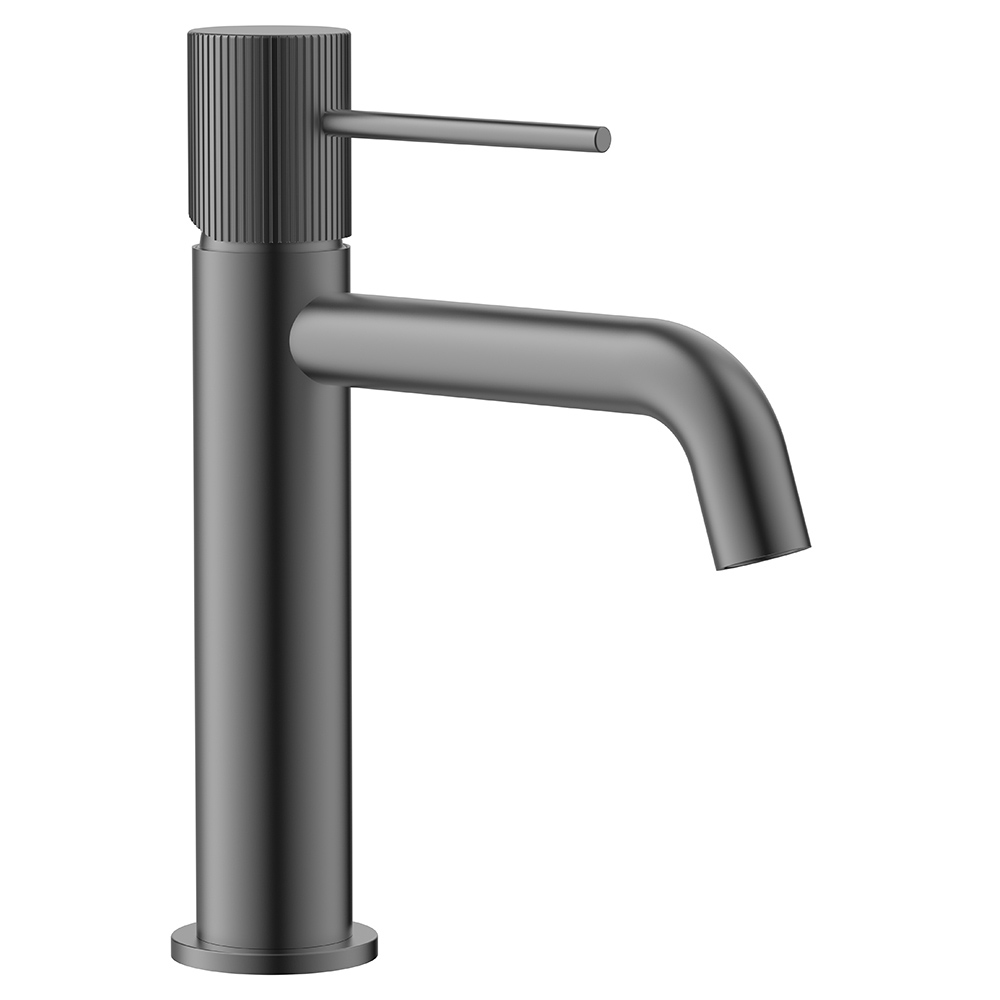 картинка Смеситель для раковины AVS Pulse оружейная сталь