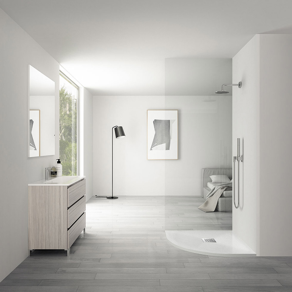 Поддон для душа искусственный камень Vincea H25 VST-4SQ9012W-R 120х90см. белый