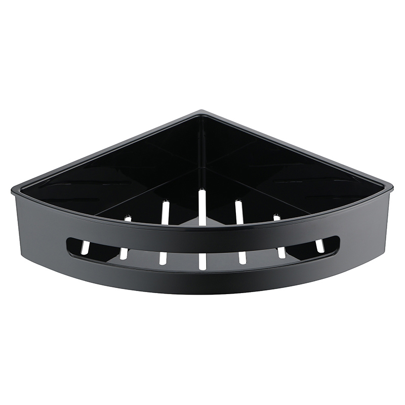 картинка Полка угловая AVS Kori, черный матовый, 25х25 см