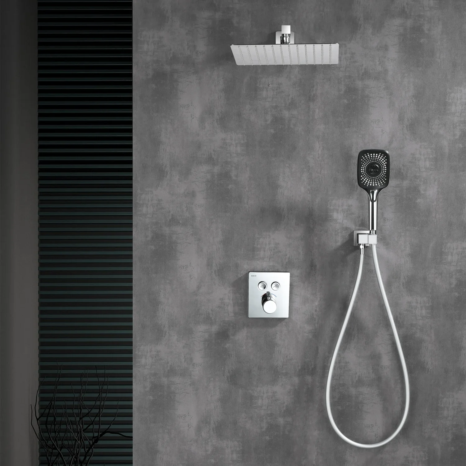 Душевая встроенная система Black&White GH-9101-C