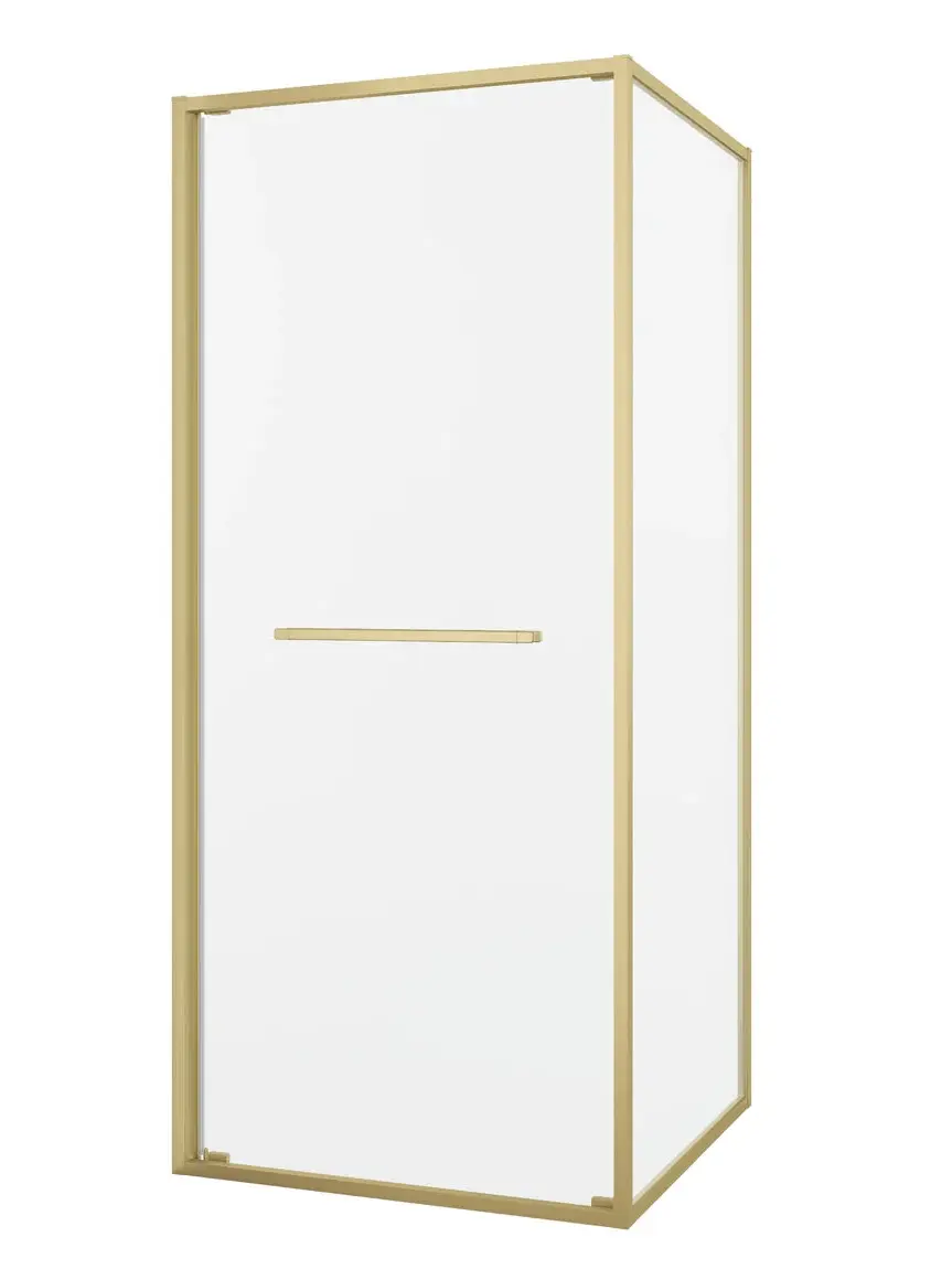 картинка Душевое ограждение Black&White S1120-9090G 90x90, брашированное золото