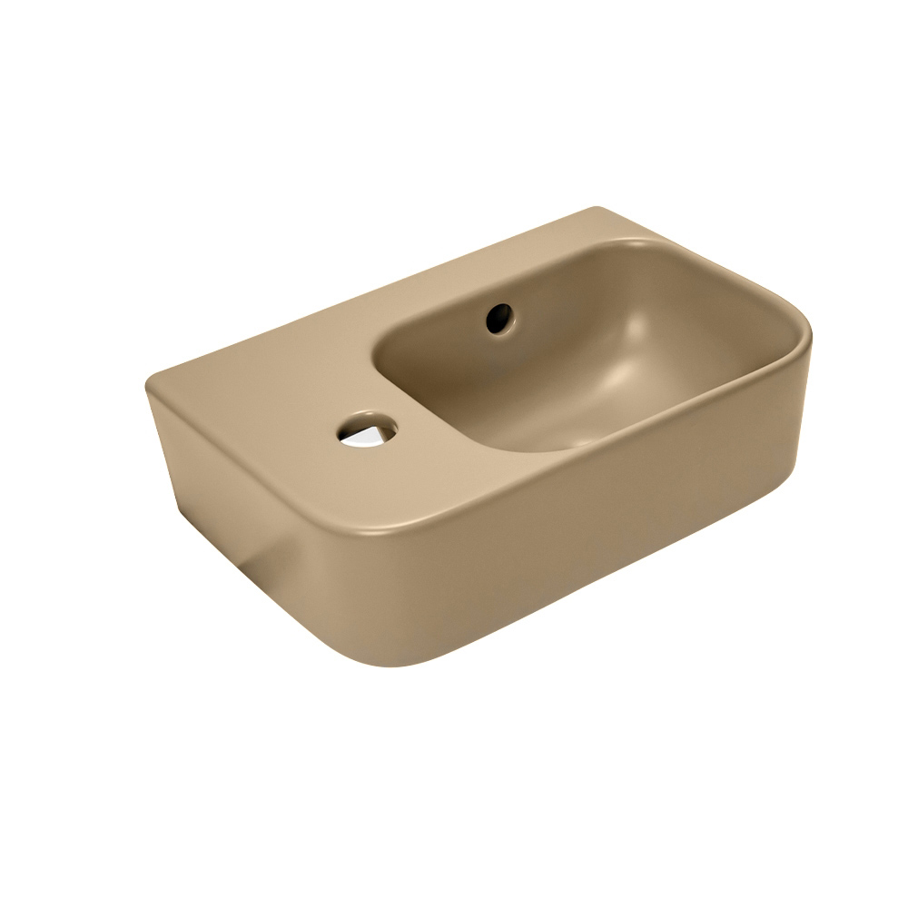 Рукомойник AVS Грэйс 37x25 R, бежевый матовый