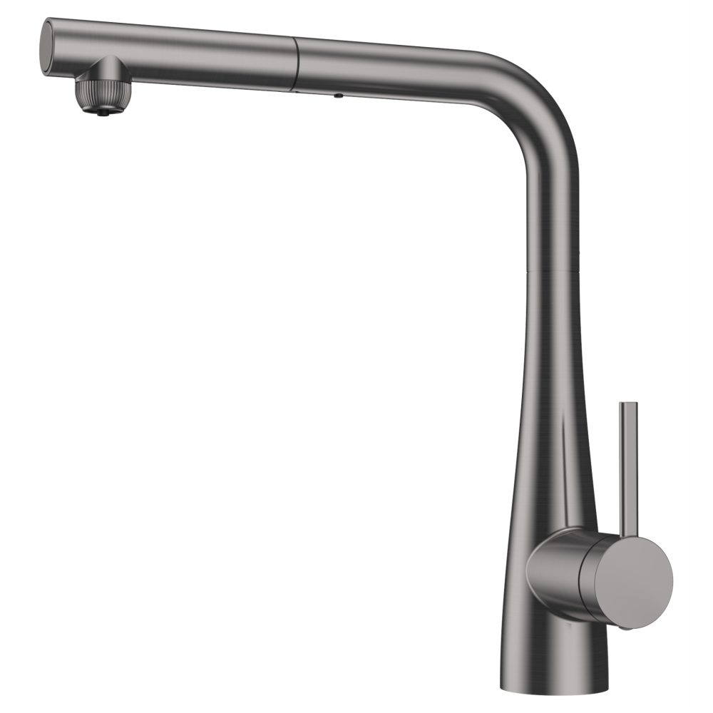 картинка Смеситель для кухни AVS LineaPure elegant оружейная сталь