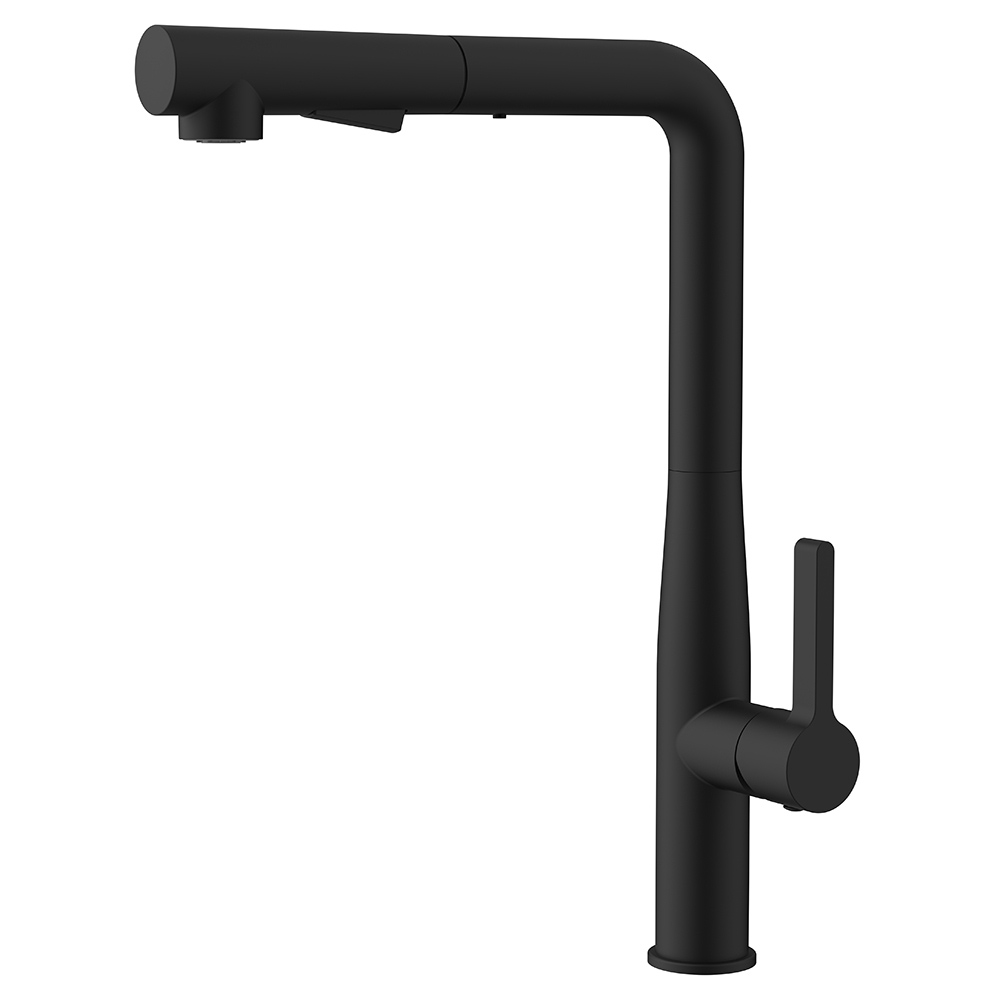 картинка Смеситель для кухни AVS 811-191-MB черный матовый