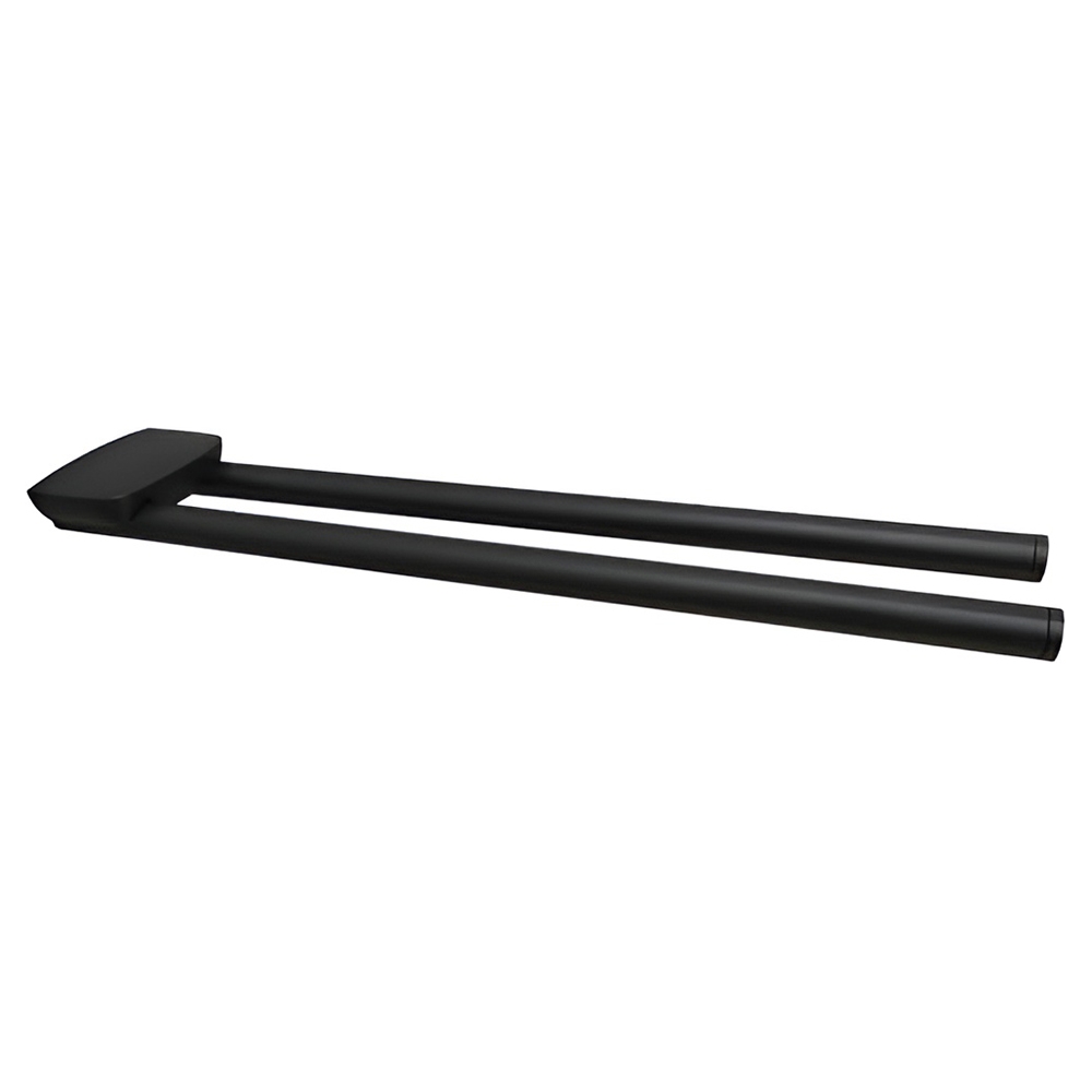 картинка Полотенцедержатель AVS Neo, 46 см, черный, двойной, поворотный