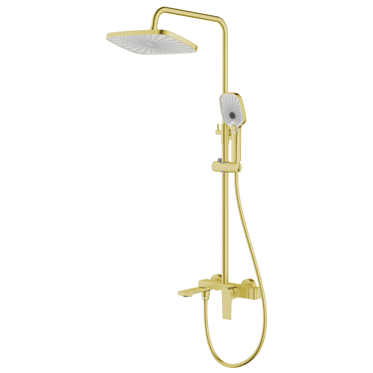 Душевая стойка Azario Arida, золото матовое