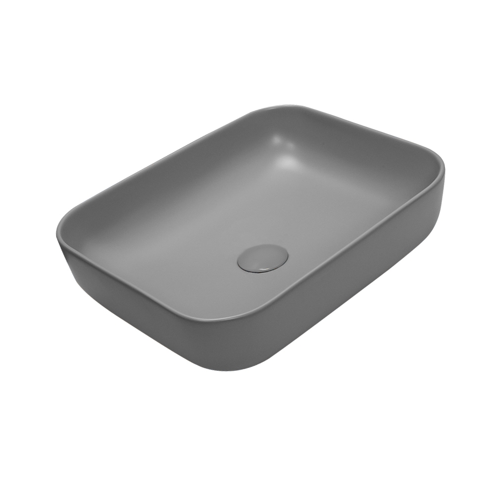 Раковина AVS Розали 50x39 серая матовая