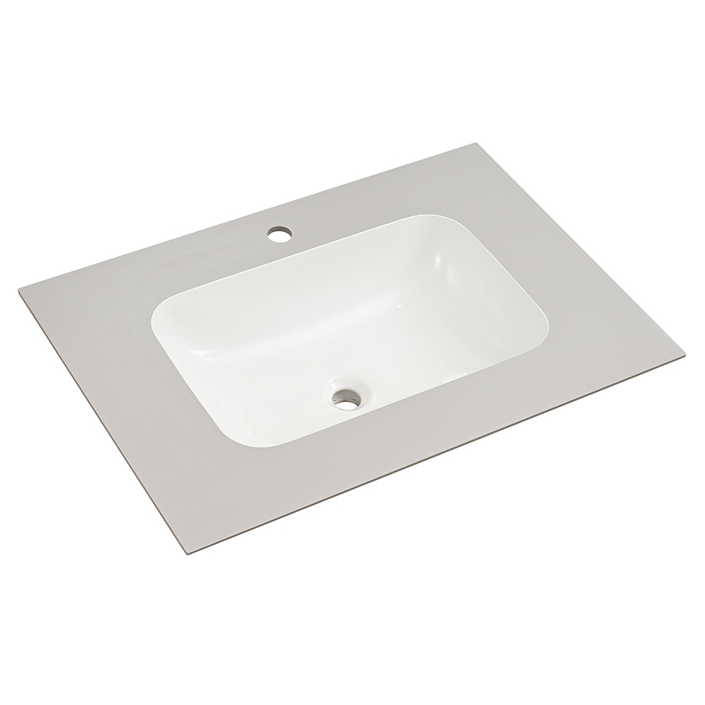 Раковина мебельная AVS Шарм 80x56 белая/серая