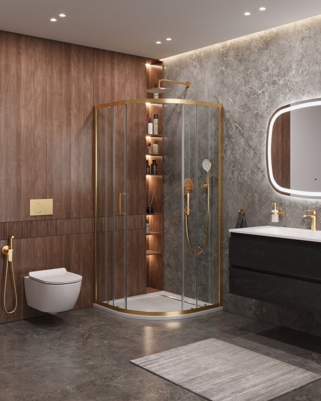 картинка Душевая уголок CEZARES MOLVENO-R-2-90-C-BORO-IV 90x90x195