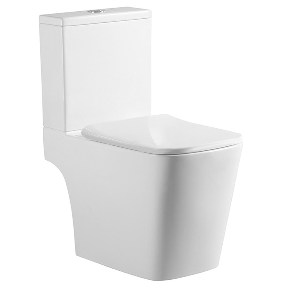 картинка Унитаз напольный AVS Юпитер Rimless с сиденьем белый