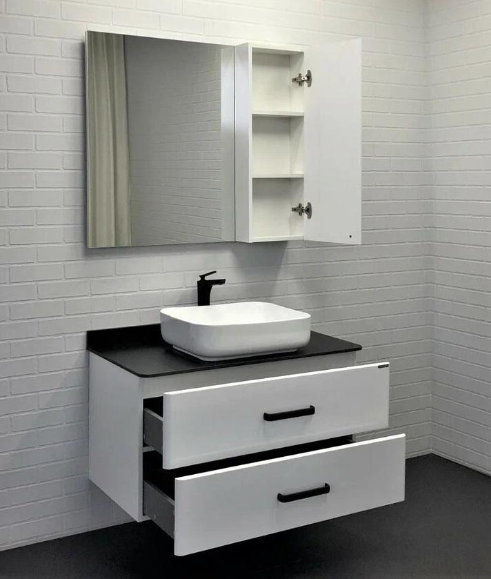 Фото Зеркало-шкаф для ванны Comforty Амстердам 95 