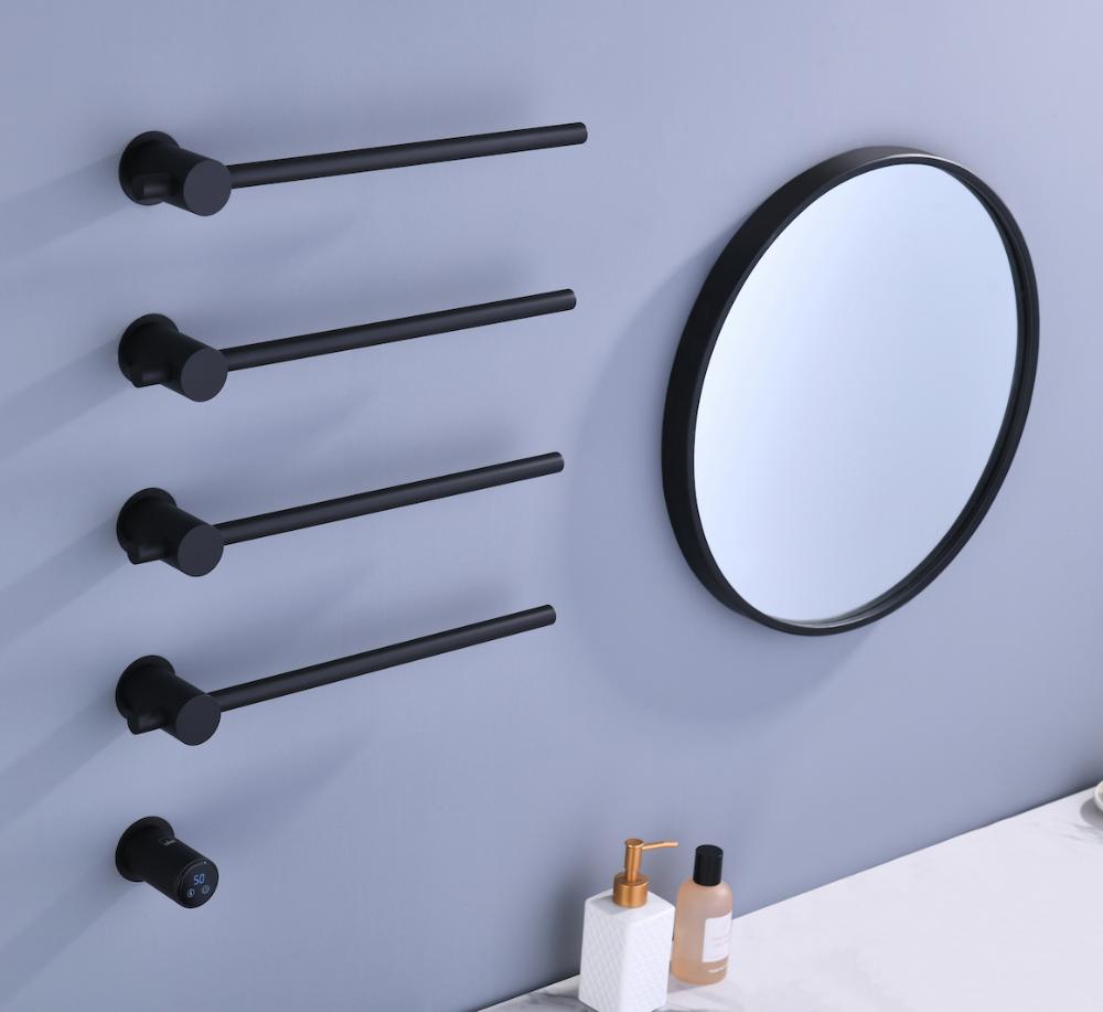 картинка Полотенцесушитель электрический, встроенный Timo Saona 66x45 см. , Черный