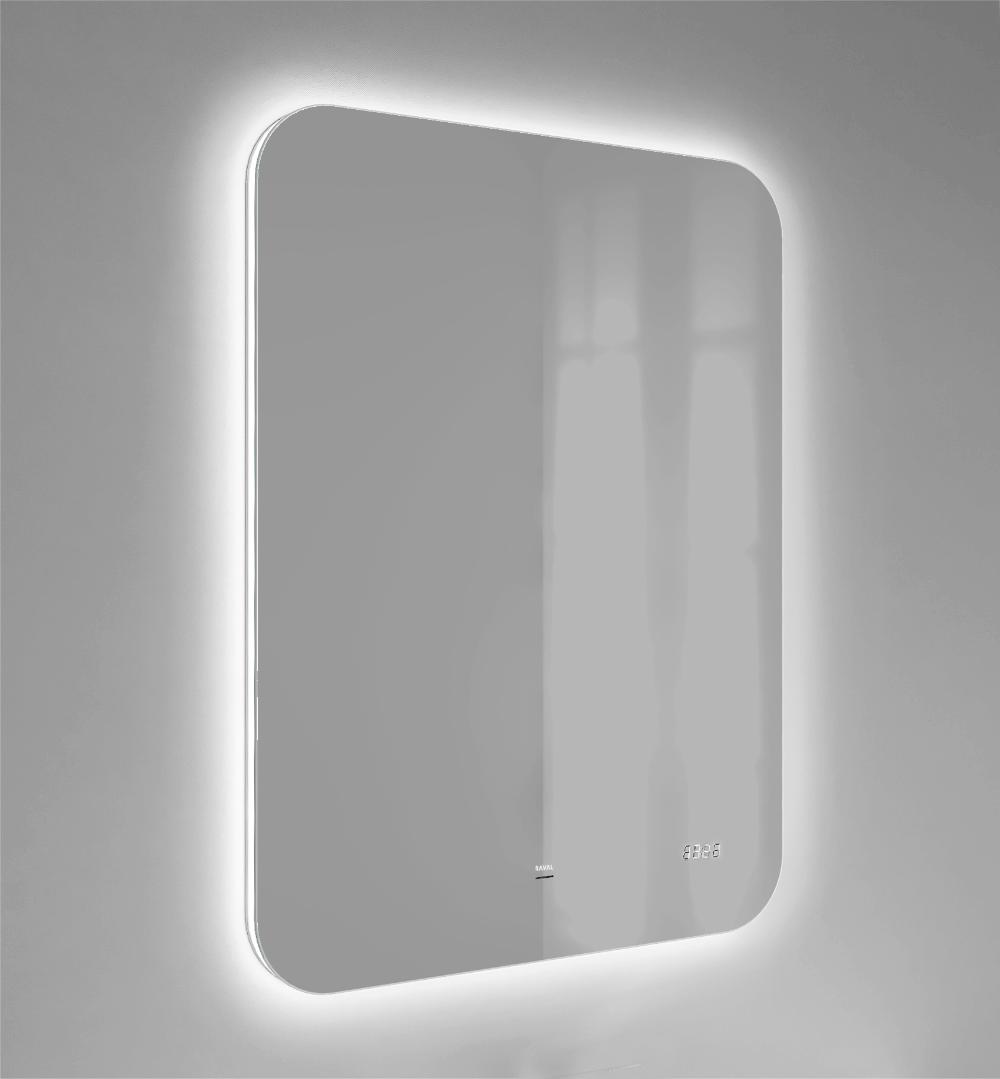 Фото Зеркало Jorno Ego 60 с подсветкой и часами 