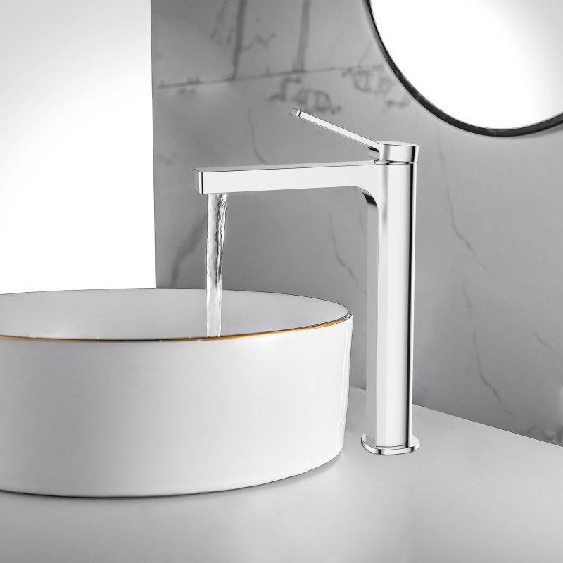 картинка Смеситель на высокую раковину BelBagno ALBANO-LMC-CRM-W0