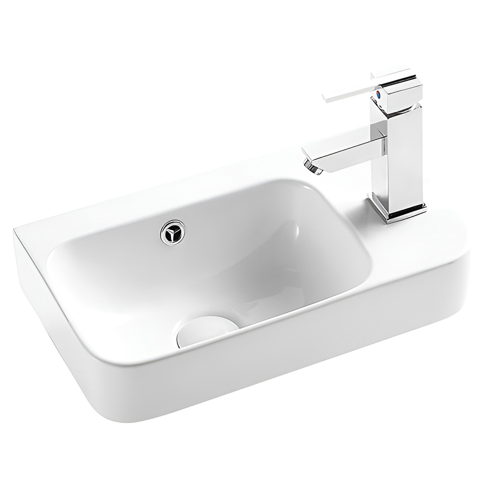 Рукомойник AVS Жаклин 45х26 L, белый
