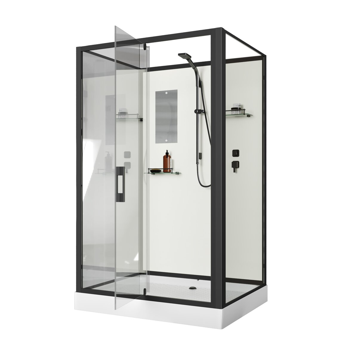 Душевая кабина Niagara ST100/80/15Q/BL/BK 100 x 80 cm.