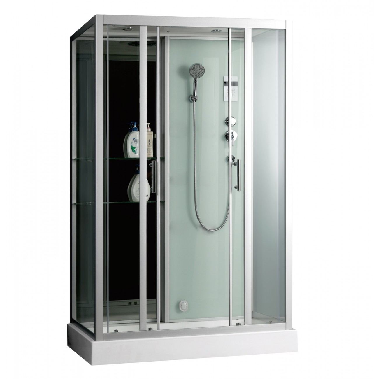 картинка Душевая кабина Frank F506-1 пристенная 150x85 см.