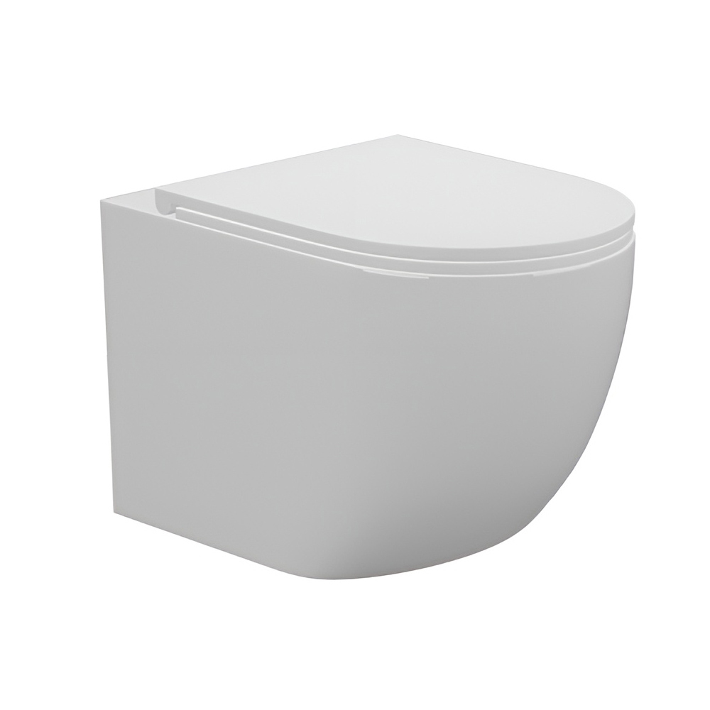 картинка Унитаз подвесной AVS Сфера безободковый с сиденьем, белый