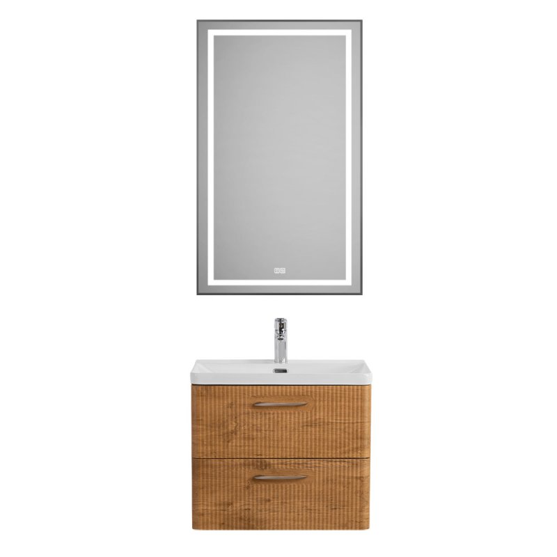 Фото Мебель для ванны BelBagno DUE 60см. (Тумба с раковиной),Rovere Nature 
