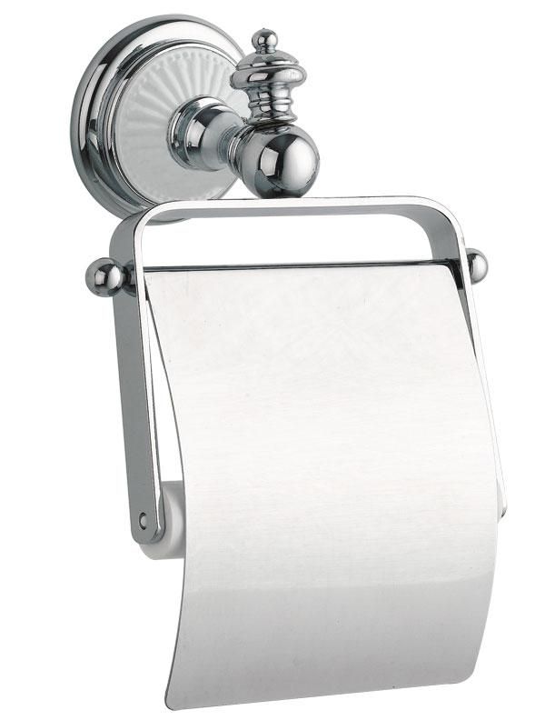 картинка Держатель для туалетной бумаги с крышкой Boheme Vogue Bianco