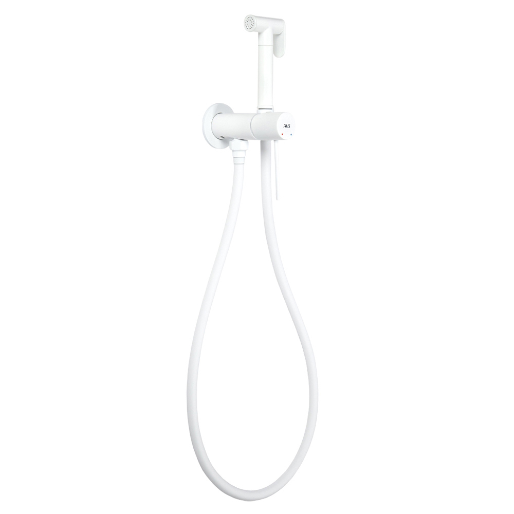 картинка Гигиенический душ со смесителем AVS Slimmer белый матовый