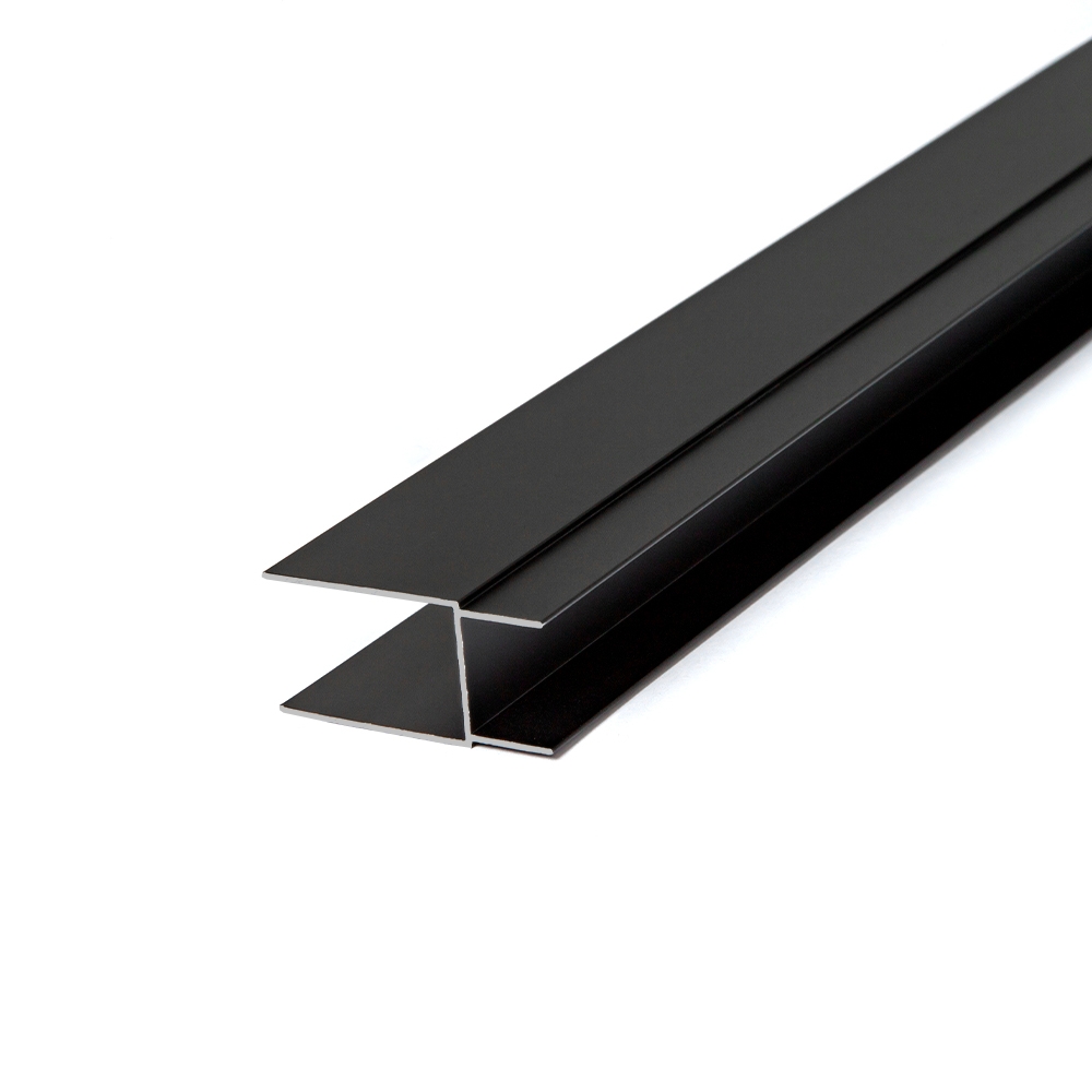 картинка Профиль добавочный AVS Куб Лайт 3 см, черный матовый