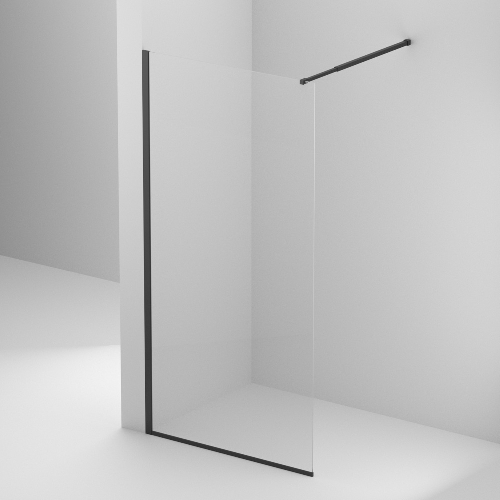 картинка Душевая перегородка BELBAGNO KRAFT-L-1-90-C-NERO